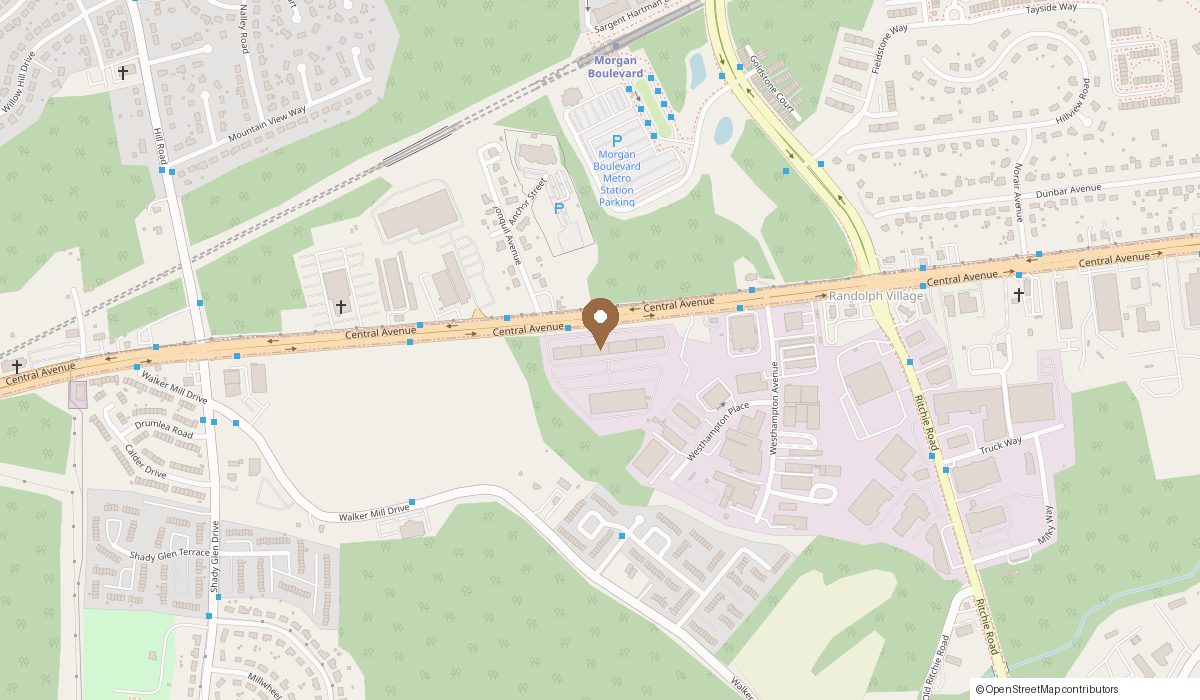 Map: 7927 Central Ave Inside of Allura Nail Bar, Capital Heights, MD 20743