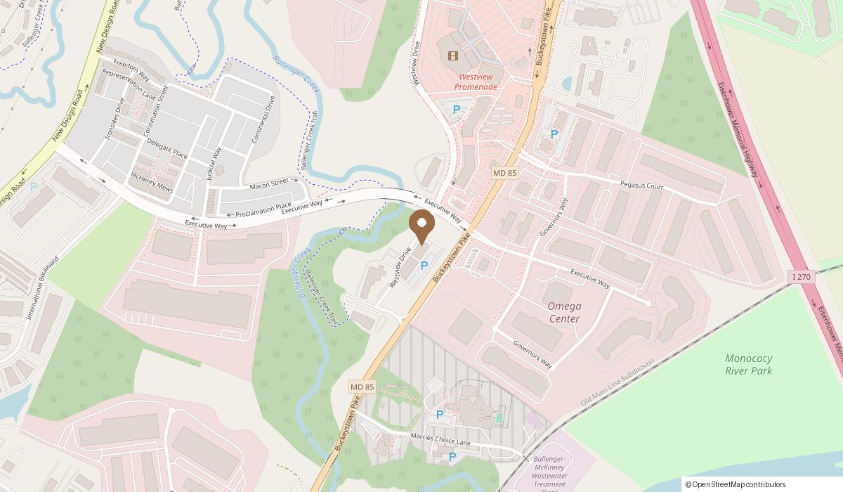 Map: 4969 Westview Dr Suite C Studio 4, Frederick, MD 21703