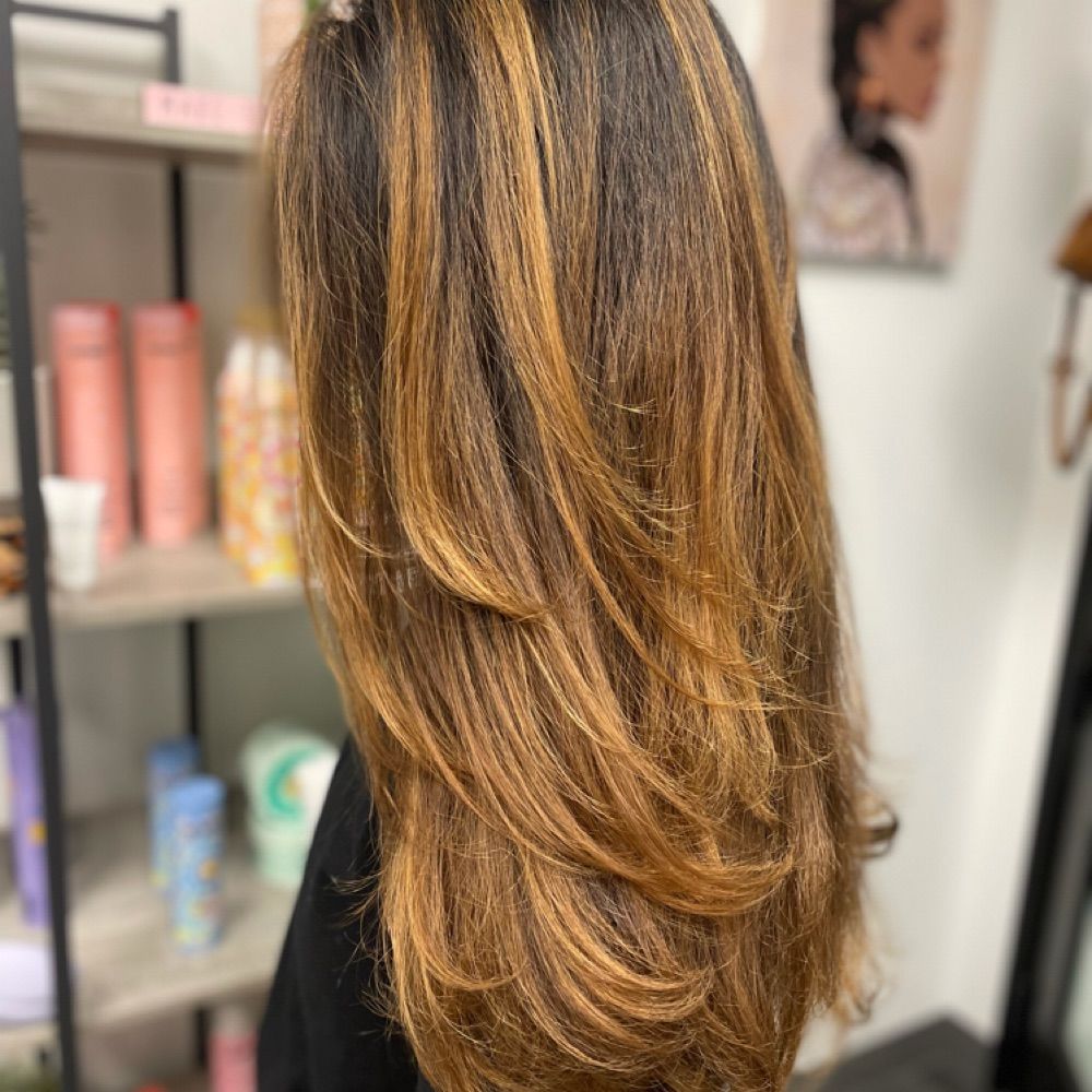 Hair work by Beauty By Gabby