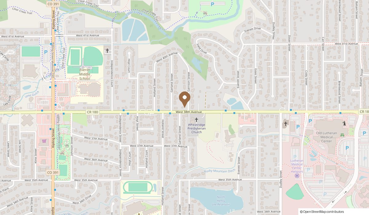Map: 3805 Garrison St, Wheat Ridge, CO 80033