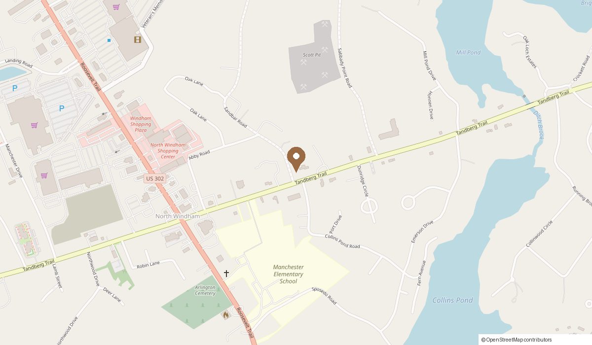 Map: 106 Tandberg Trail, Windham, ME 04062