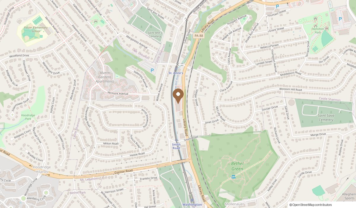 Map: 4136 Library Rd #A2, Castle Shannon, PA 15234