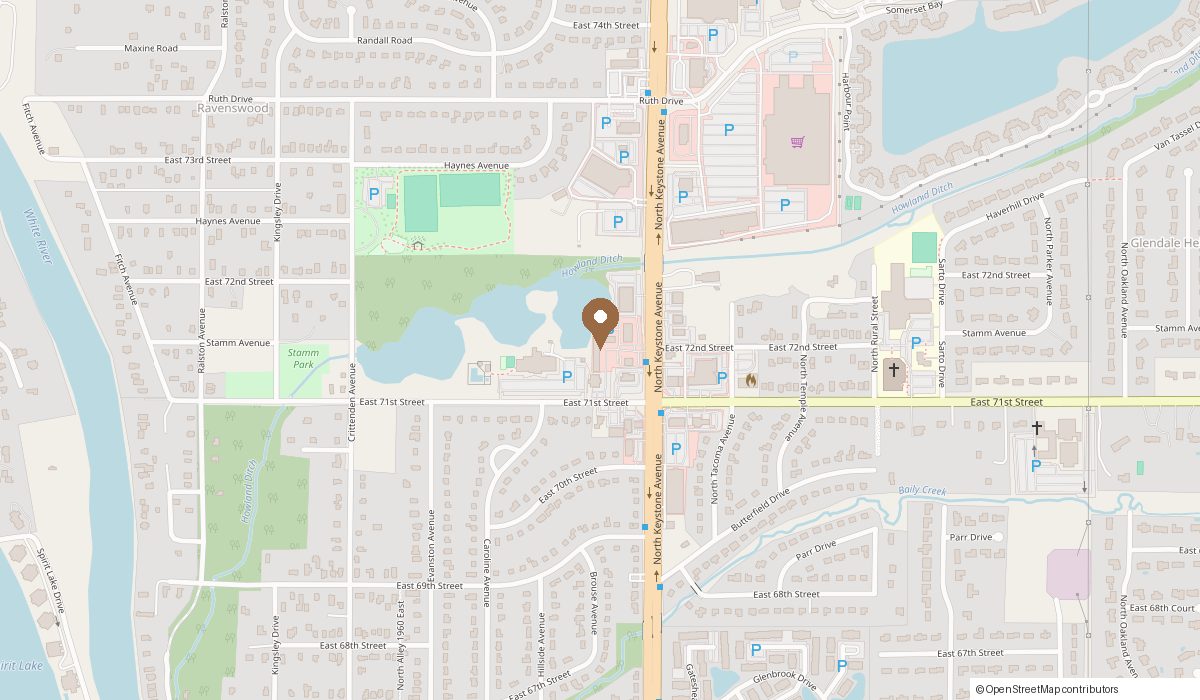 Map: 7172 N. Keystone Ave suite B, Indianapolis, IN 46240