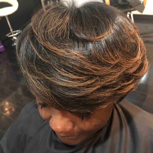 Cue Hair Spa hair work in Indianapolis, example 1