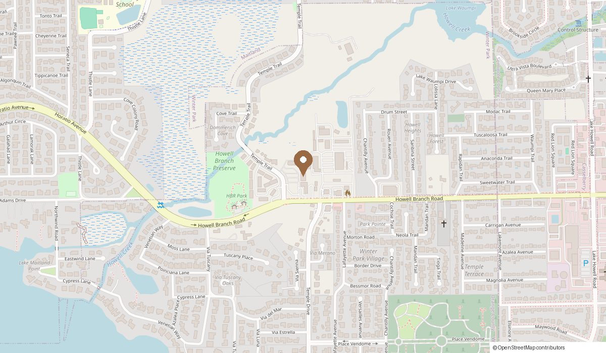 Map: 2335 Temple Trail #3, Winter Park, FL 32789