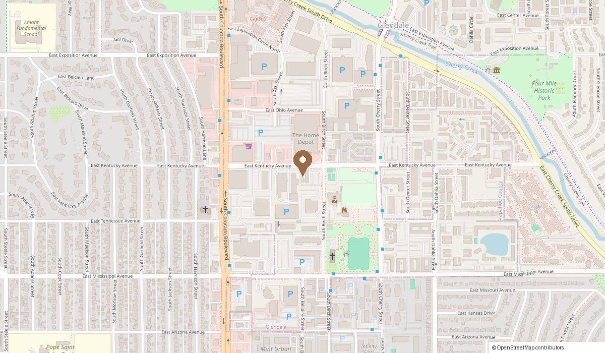 Map: 4340 E Kentucky Ave #245, Glendale, CO 80246
