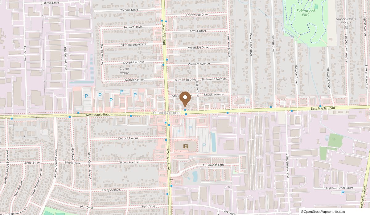 Map: Hair Masters Of Troy 57 E Maple Rd., Troy , MI 48083