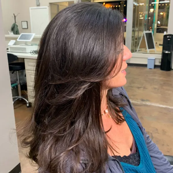 Hair work by Details Salon & Spa