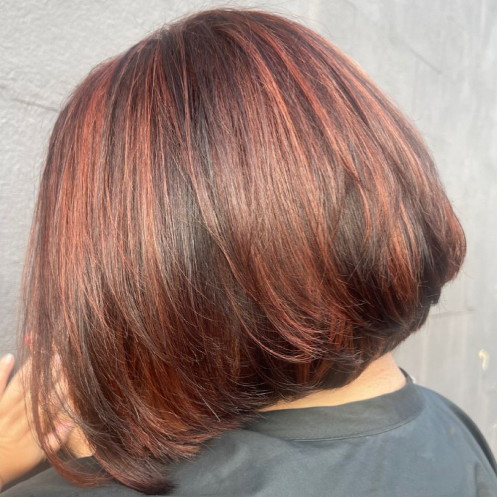 Hair work by Dimensions Hair Studio