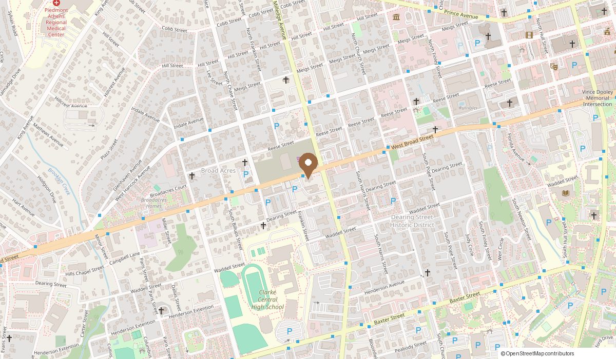 Map: 126 S Milledge Ave Suite B, Athens, GA 30605