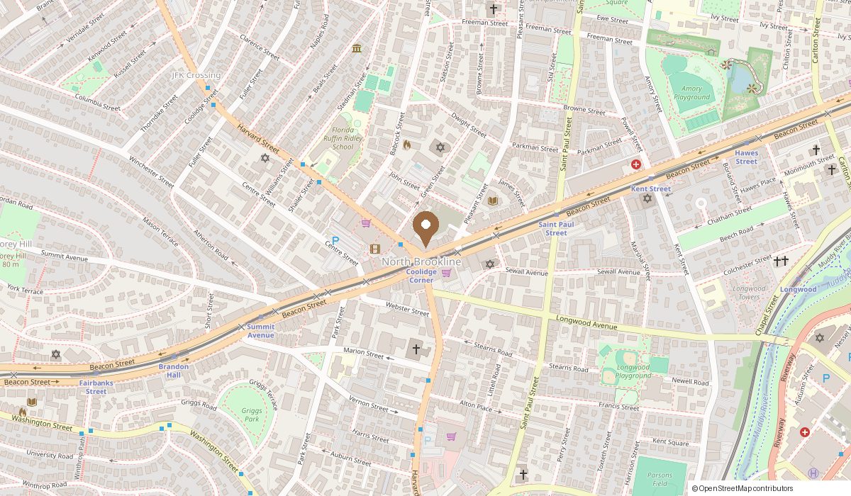 Map: 1318 Beacon Street Suite 2, Brookline, MA 02446