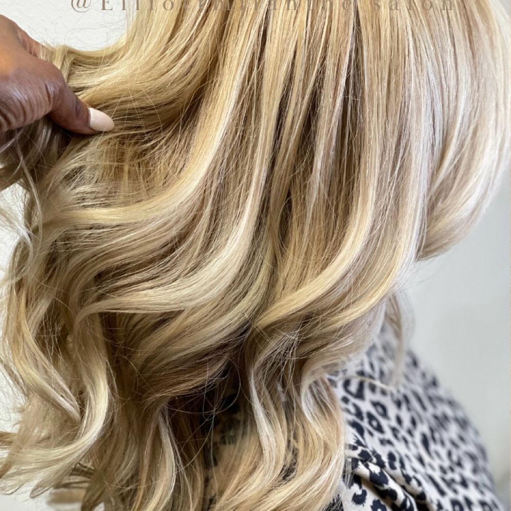 Hair work by Elliott Milan the Salon