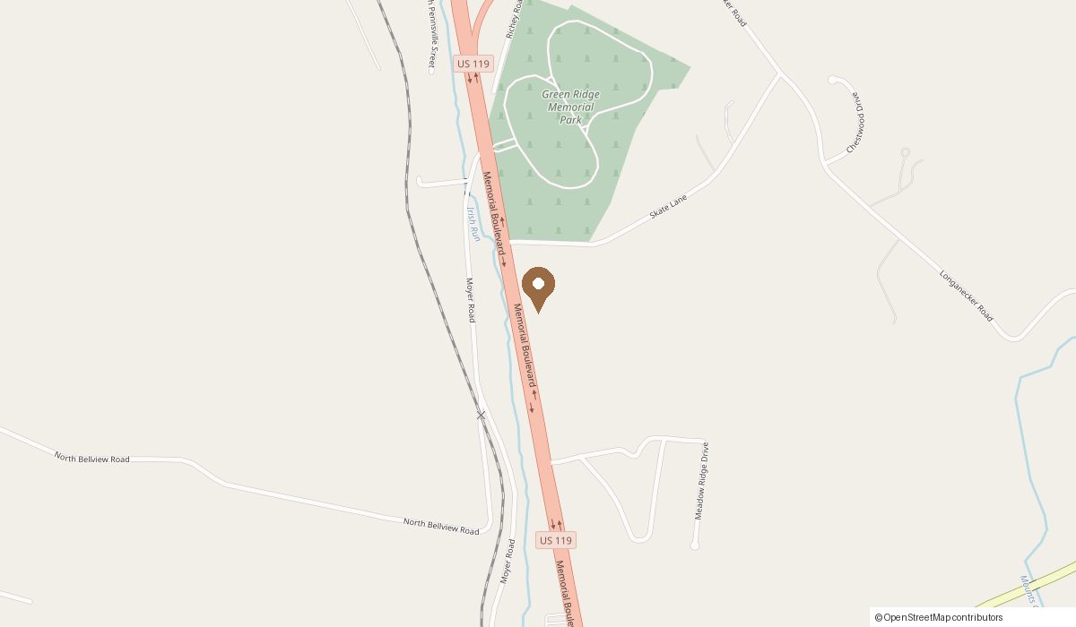 Map: 2787 Memorial Blvd Suite 4, Connellsville, PA 15425