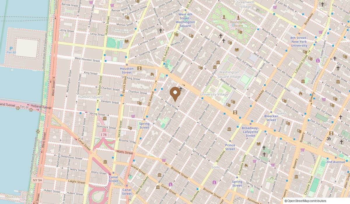 Map: 177 Prince St, Floor 1 Suite 200, New York, NY 10012