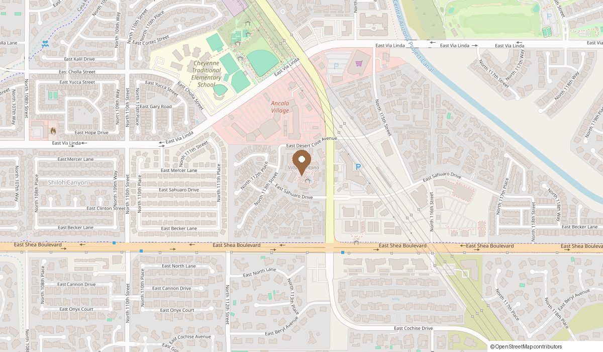 Map: 11350 E Sahuaro Dr Apt 169, Scottsdale, AZ 85259