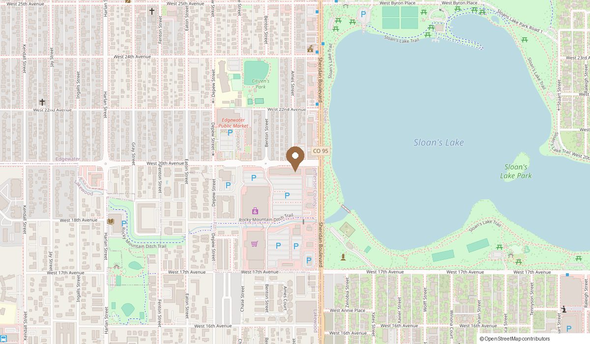 Map: 1931 Sheridan Blvd., Edgewater, CO 80214