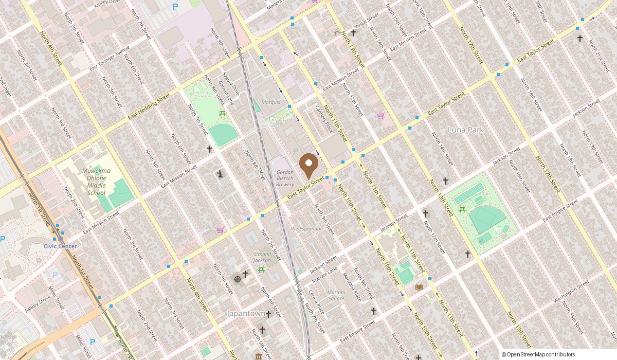 Map: 415 East Taylor St Suite 10 Studio 3, San Jose, CA 95112