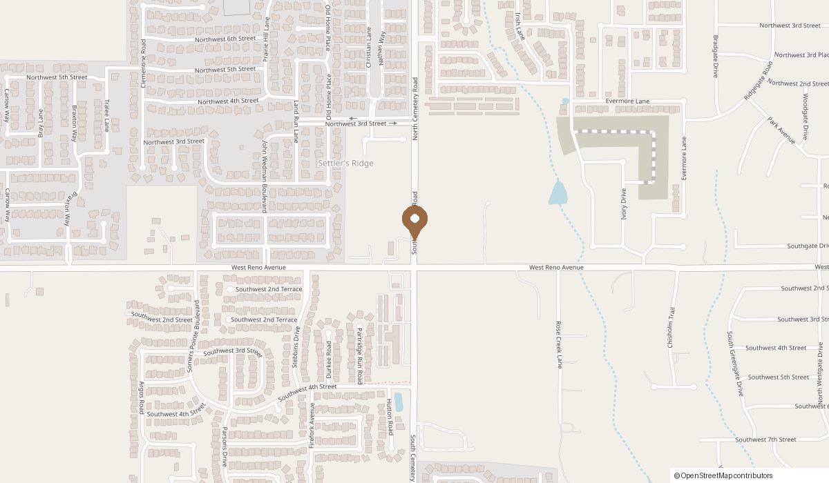Map: 205 S. Cemetery Rd, Yukon, OK 73099