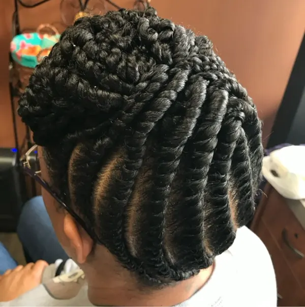 Hair work by Kinky Curly Beauty's Hair Studio