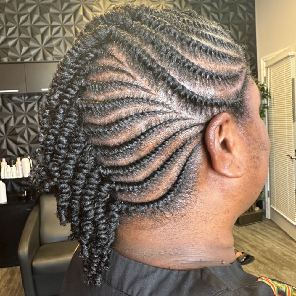 Hair work by Kinky Curly Beauty's Hair Studio