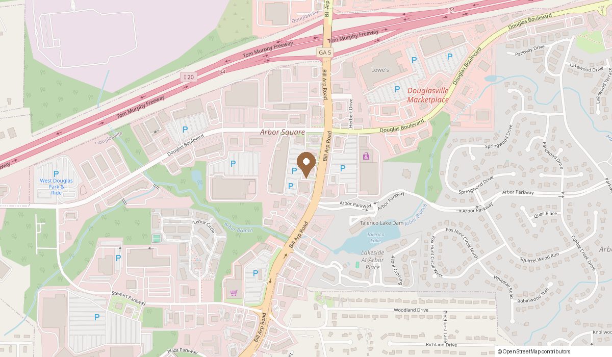 Map: 9559 GA-5 Suite 201, Douglasville, GA 30135