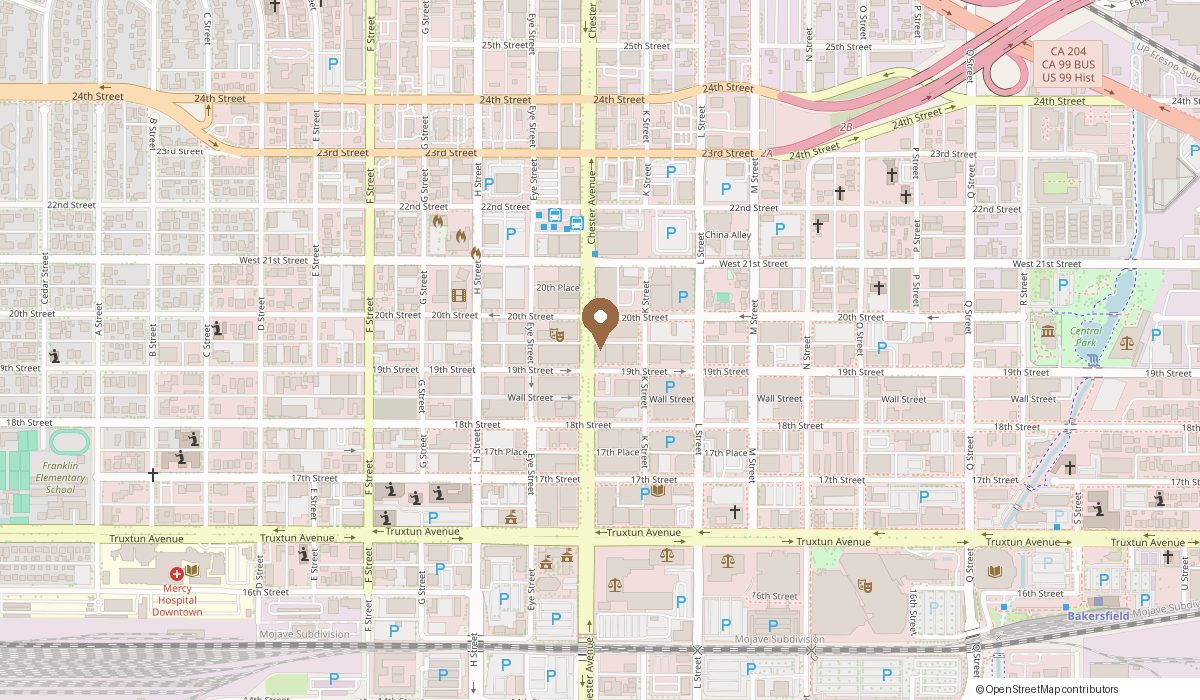 Map: 1916 Chester Ave, Bakersfield , CA 93301