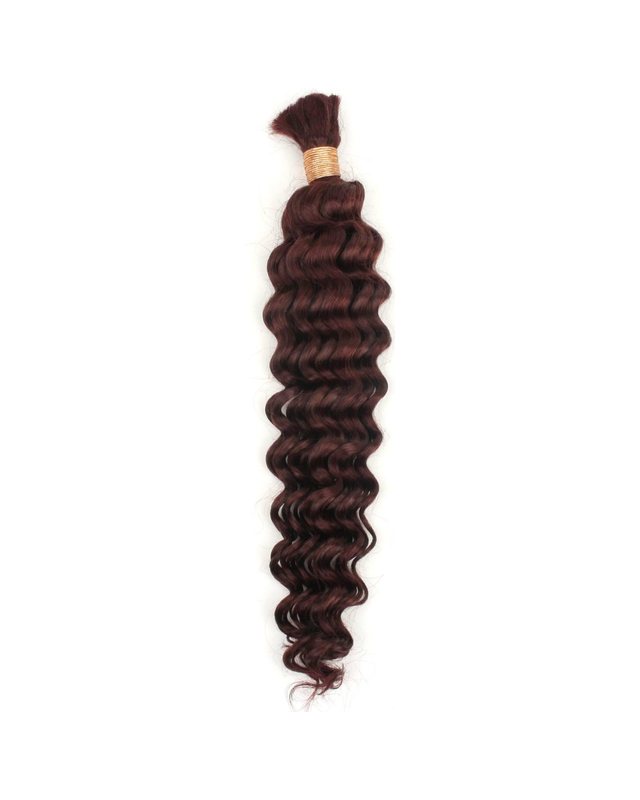 Burgundy Deep Wave Braiding Human Hair Extensions