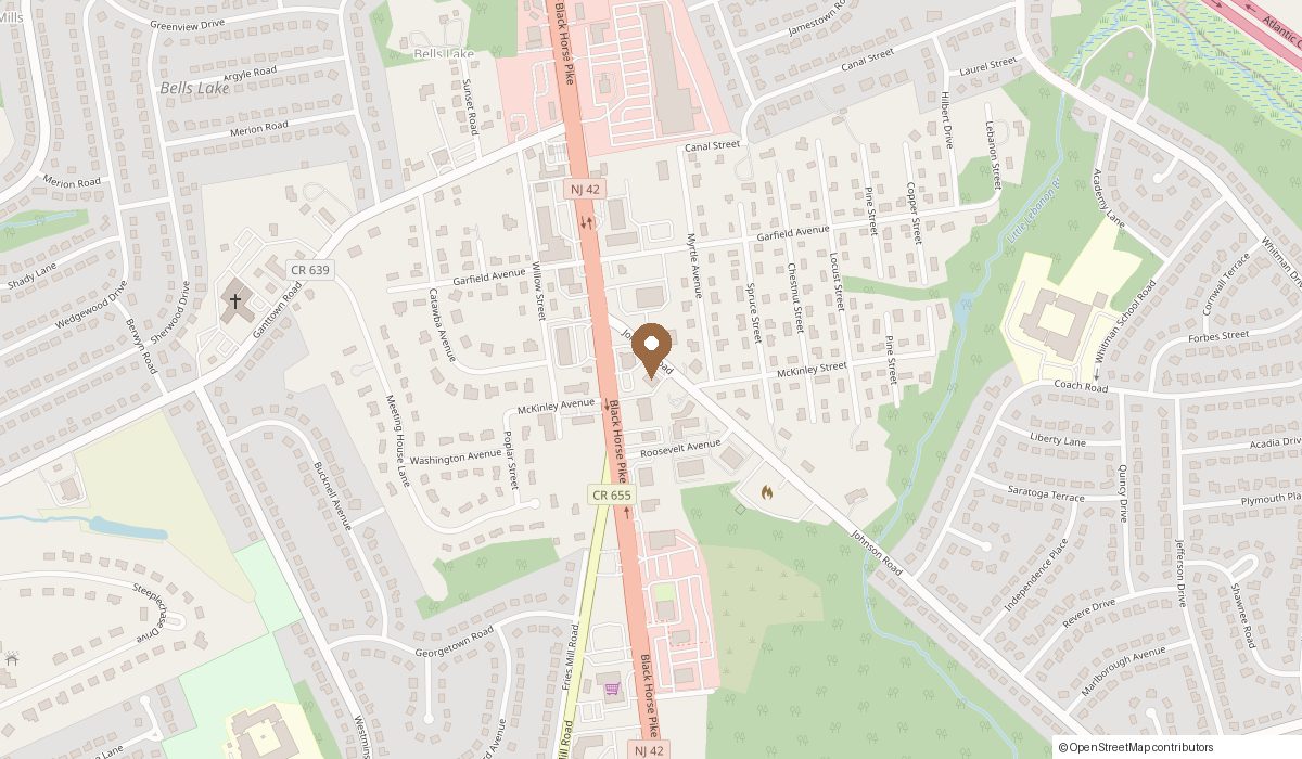 Map: 109 Johnson Road Suite B, Washington Township, NJ 08012