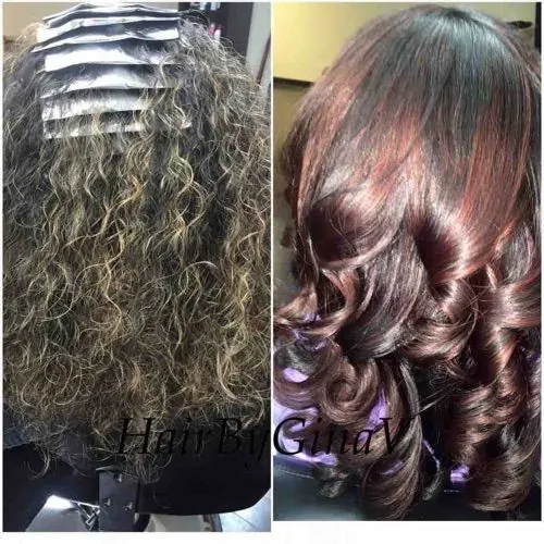 Hair work by Luxe Studio By Gina