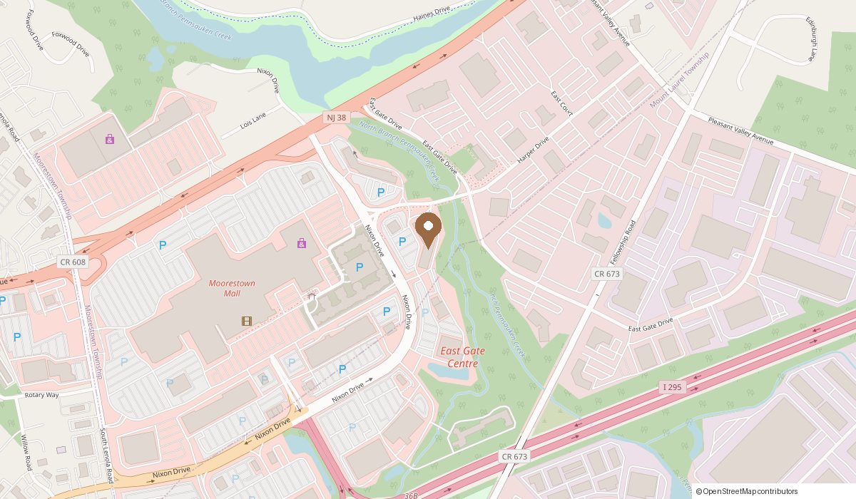 Map: 1540 Nixon Drive Phenix Salon Suites #631, Moorestown, NJ 08057