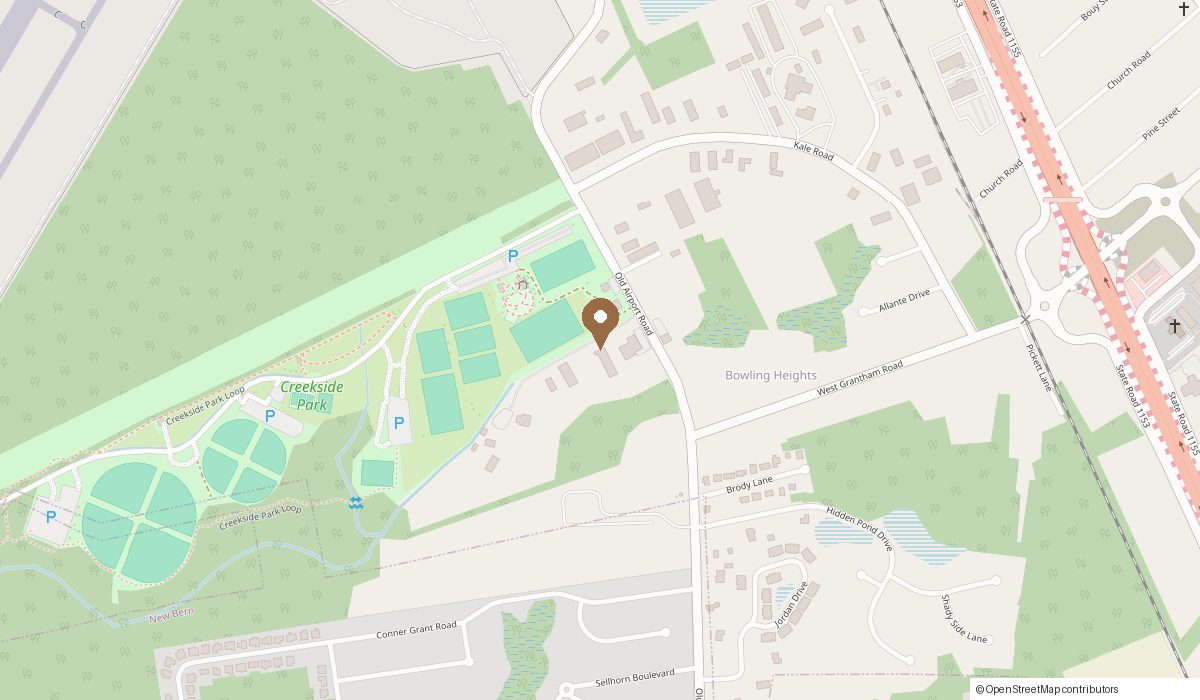 Map: 1829 Old Airport Road, New Bern, NC 28562