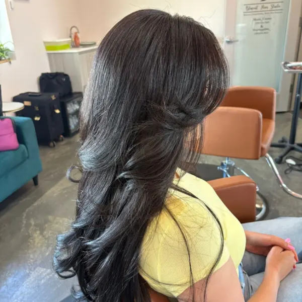 Hair work by Maria Gutierrez
