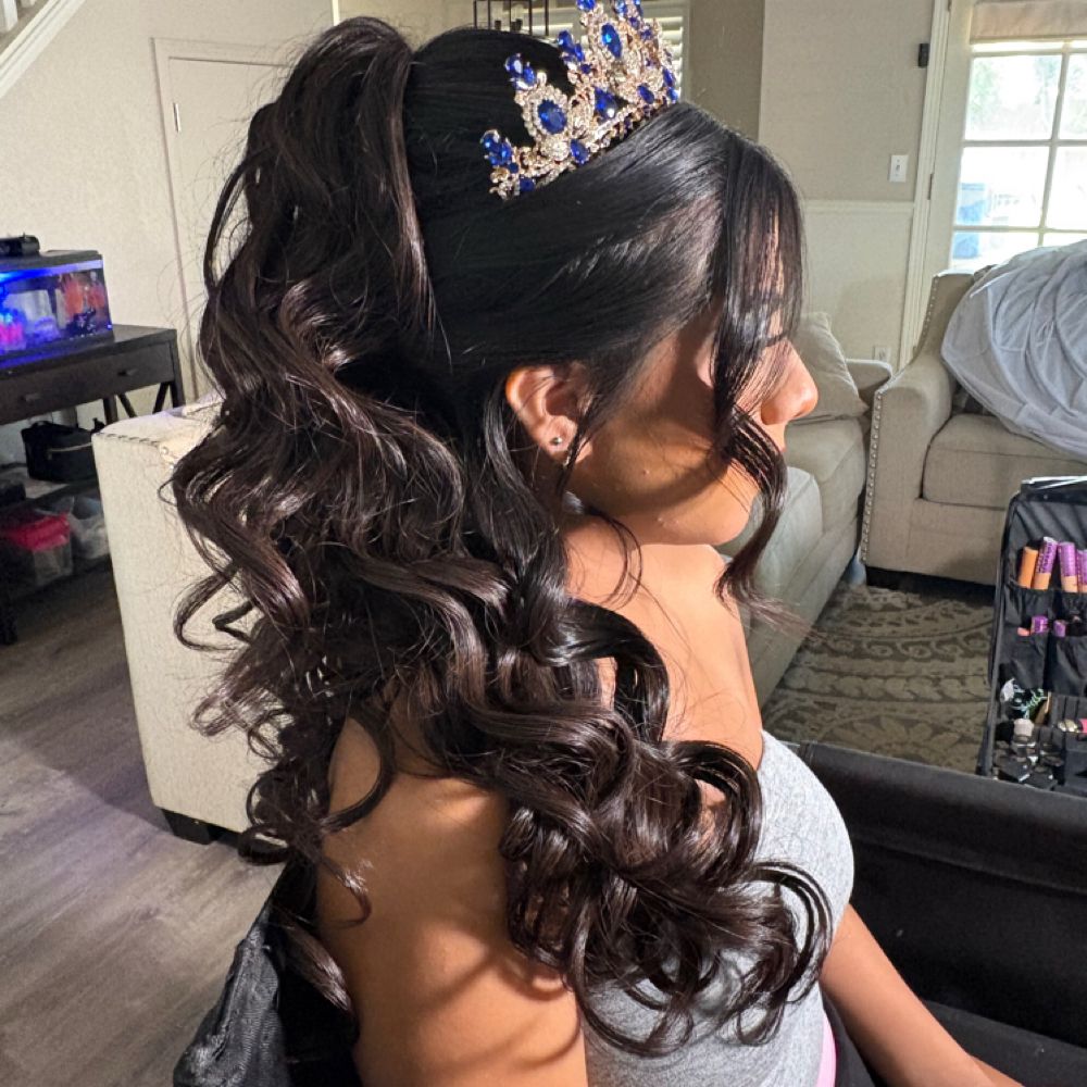 Hair work by Maria Gutierrez
