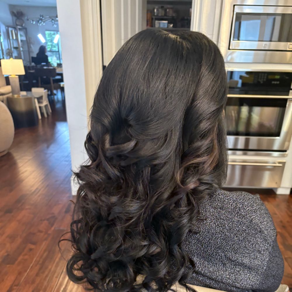 Hair work by Maria Gutierrez