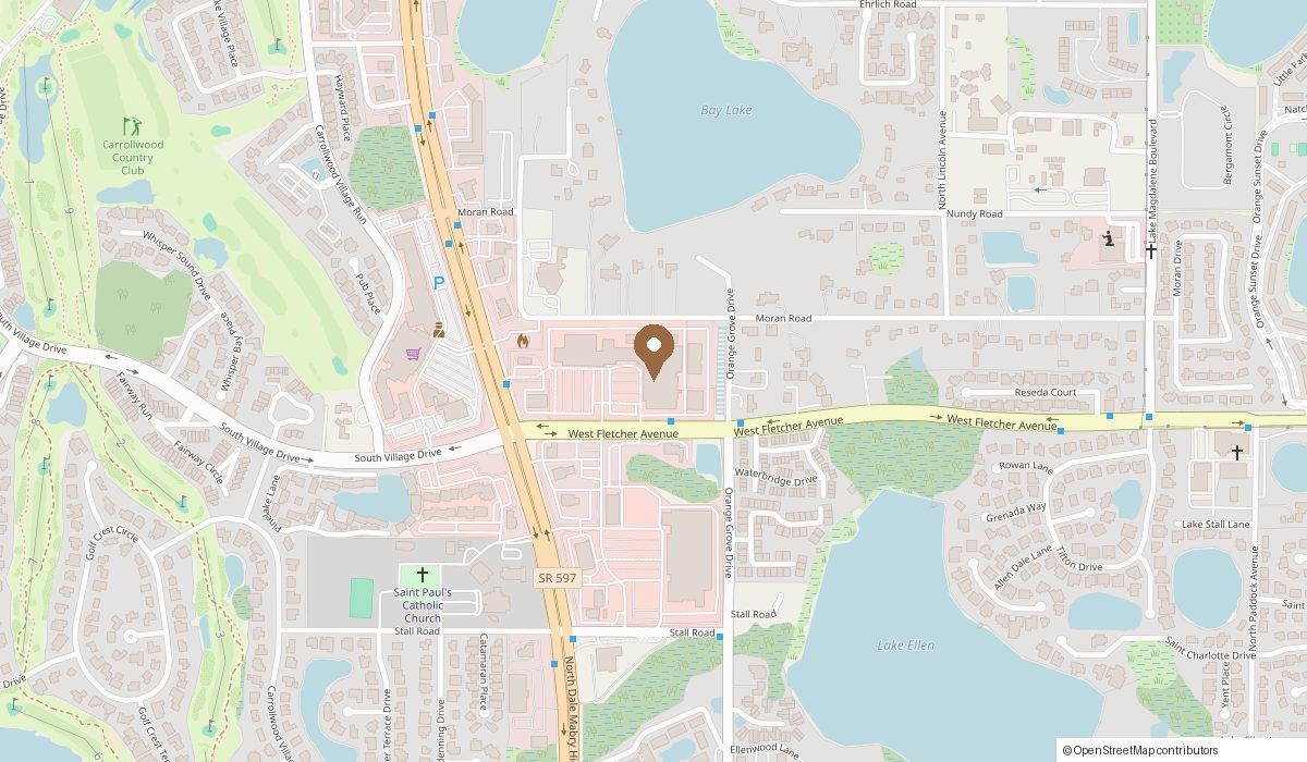 Map: 13145 N Dale Mabry Hwy Unit D, Suite 8, Tampa, FL 33618