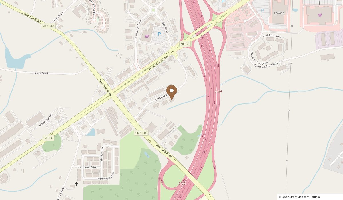 Map: 121 Commerce Parkway Suite #13, Garner, NC 27520