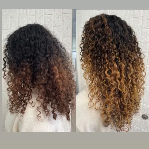 Hair work by Q Cali CURL Salon