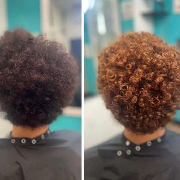 Hair work by Q Cali CURL Salon