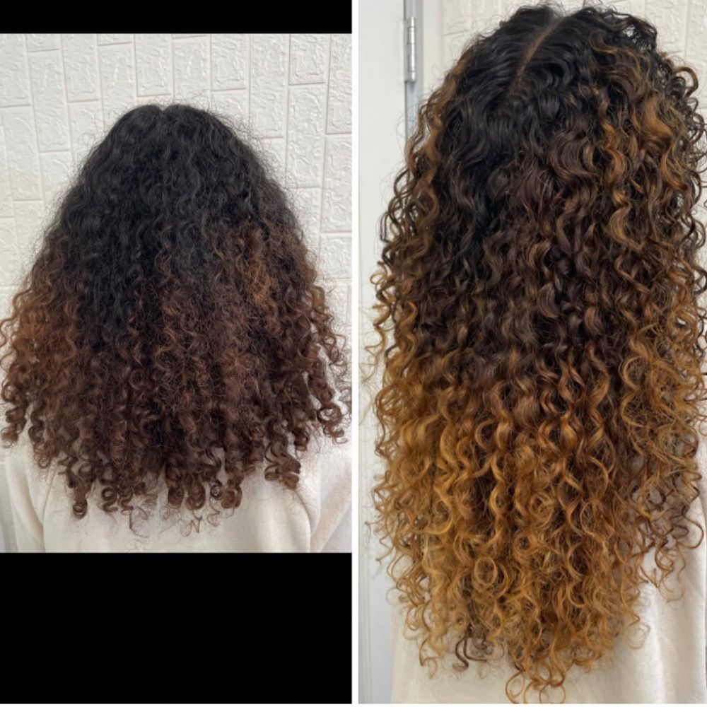 Hair work by Q Cali CURL Salon