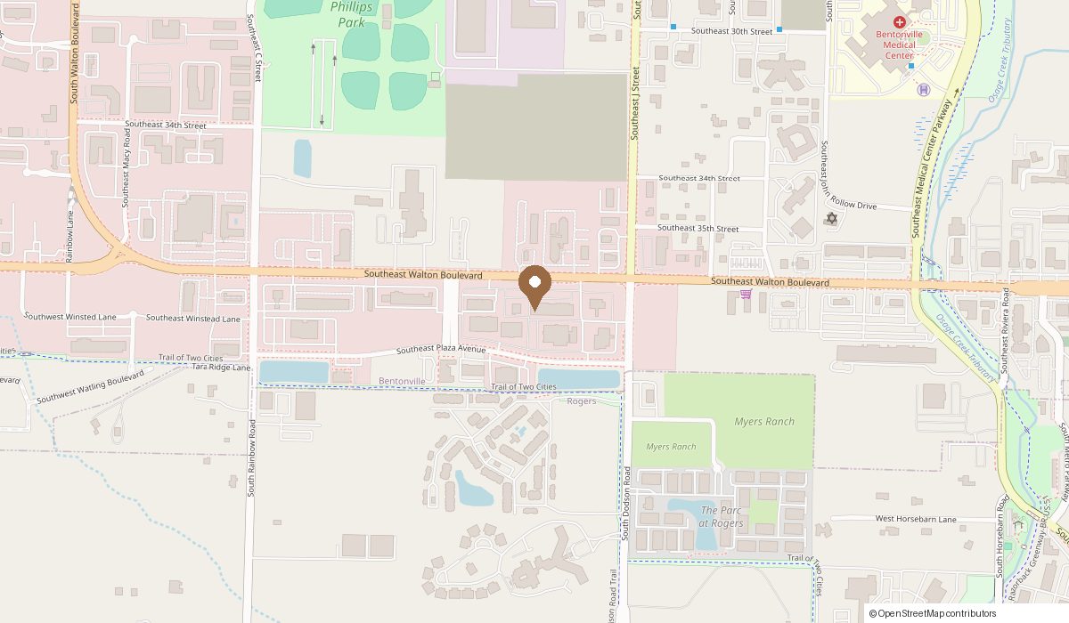 Map: 1000 SE Walton Blvd Ste 6 Studio 25, Bentonville, AR 72712