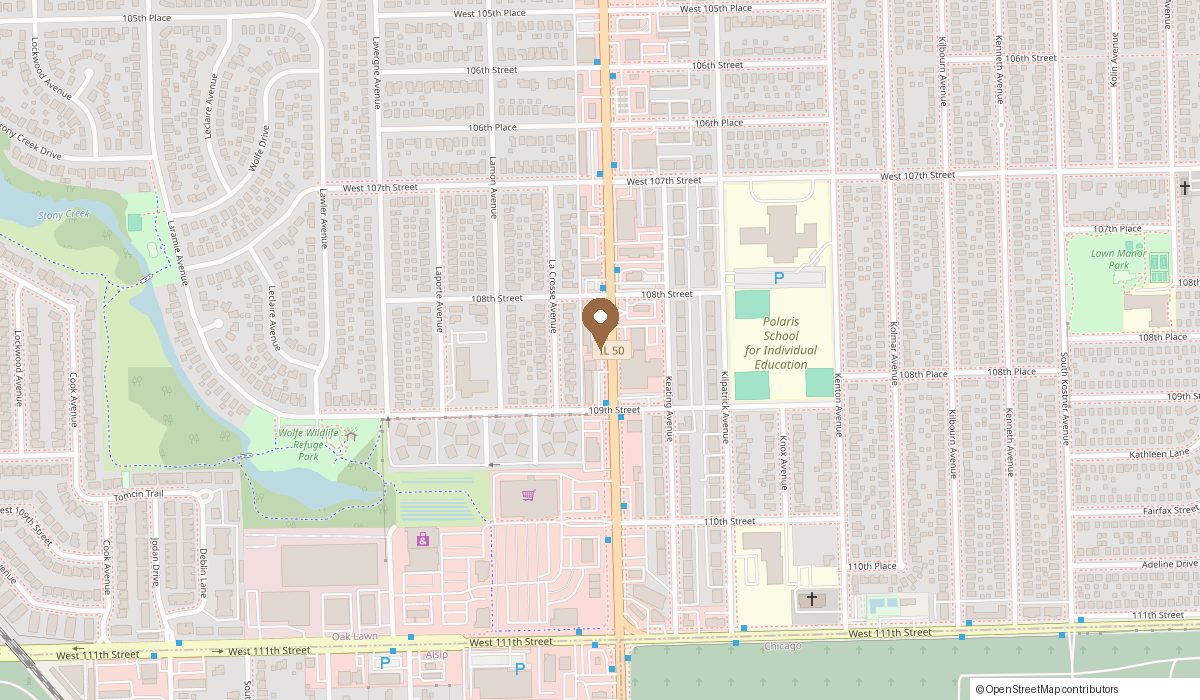 Map: 10822 S Cicero Avenue, Oak Lawn, IL 60453