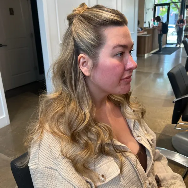 Hair work by Style by Sam Salon