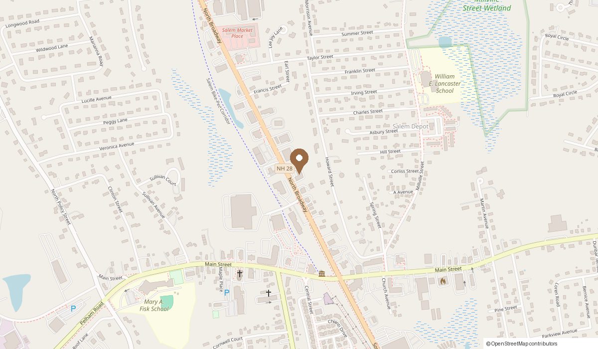 Map: 100 N Broadway (inside Charmed Beauty), Salem, NH 03079