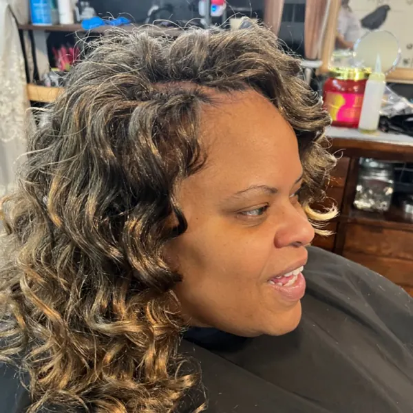 Hair work by The Answer Salon by KayStephan