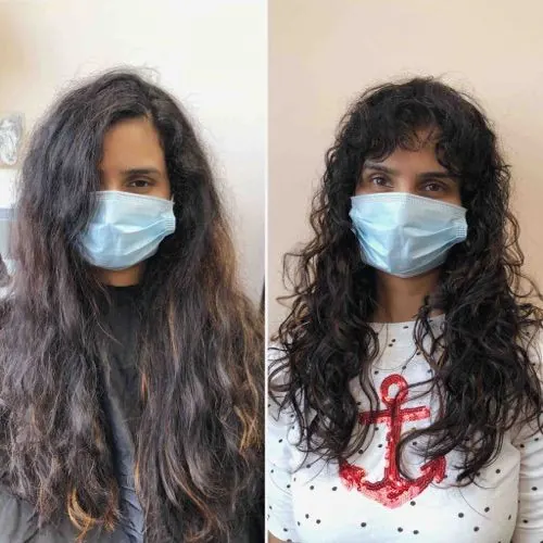 Hair work by The Curl Center