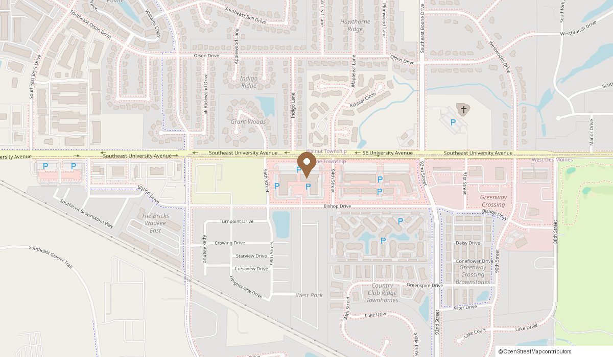 Map: 9500 SE University Ave Suite 1107 STUDIO #2, West Des Moines, IA 50266