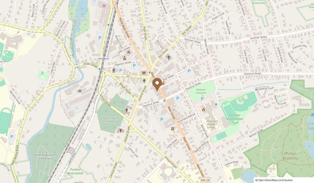 Map: 27 Main Street LL2 Studio 25, Andover, MA 01810