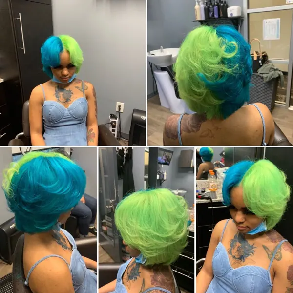 Hair work by The Pretty Hair Lounge