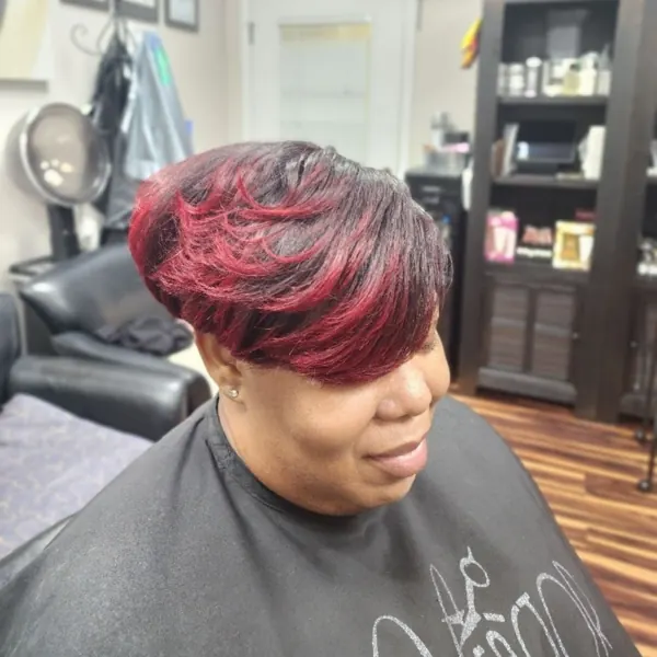 Hair work by The U Factor Salon