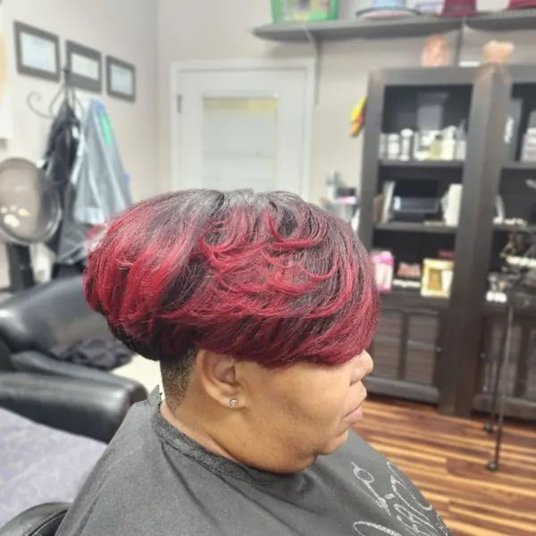 Hair work by The U Factor Salon